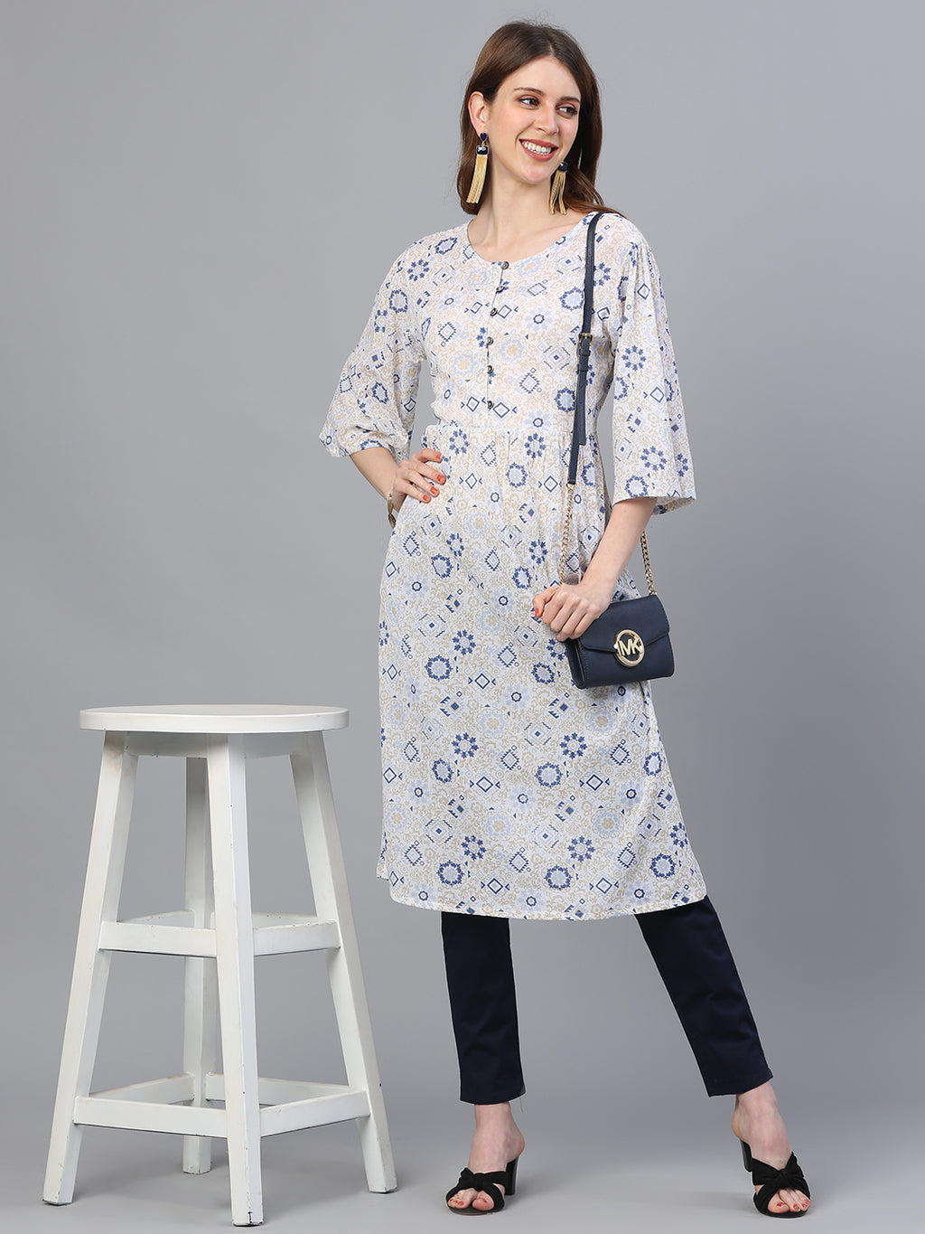 Printed Straight Kurta
