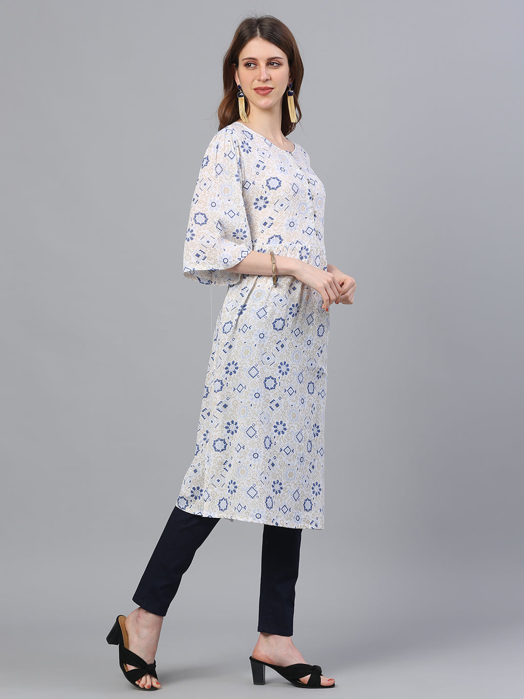 Printed Straight Kurta