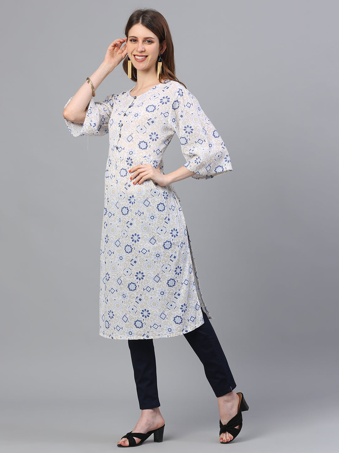 Printed Straight Kurta