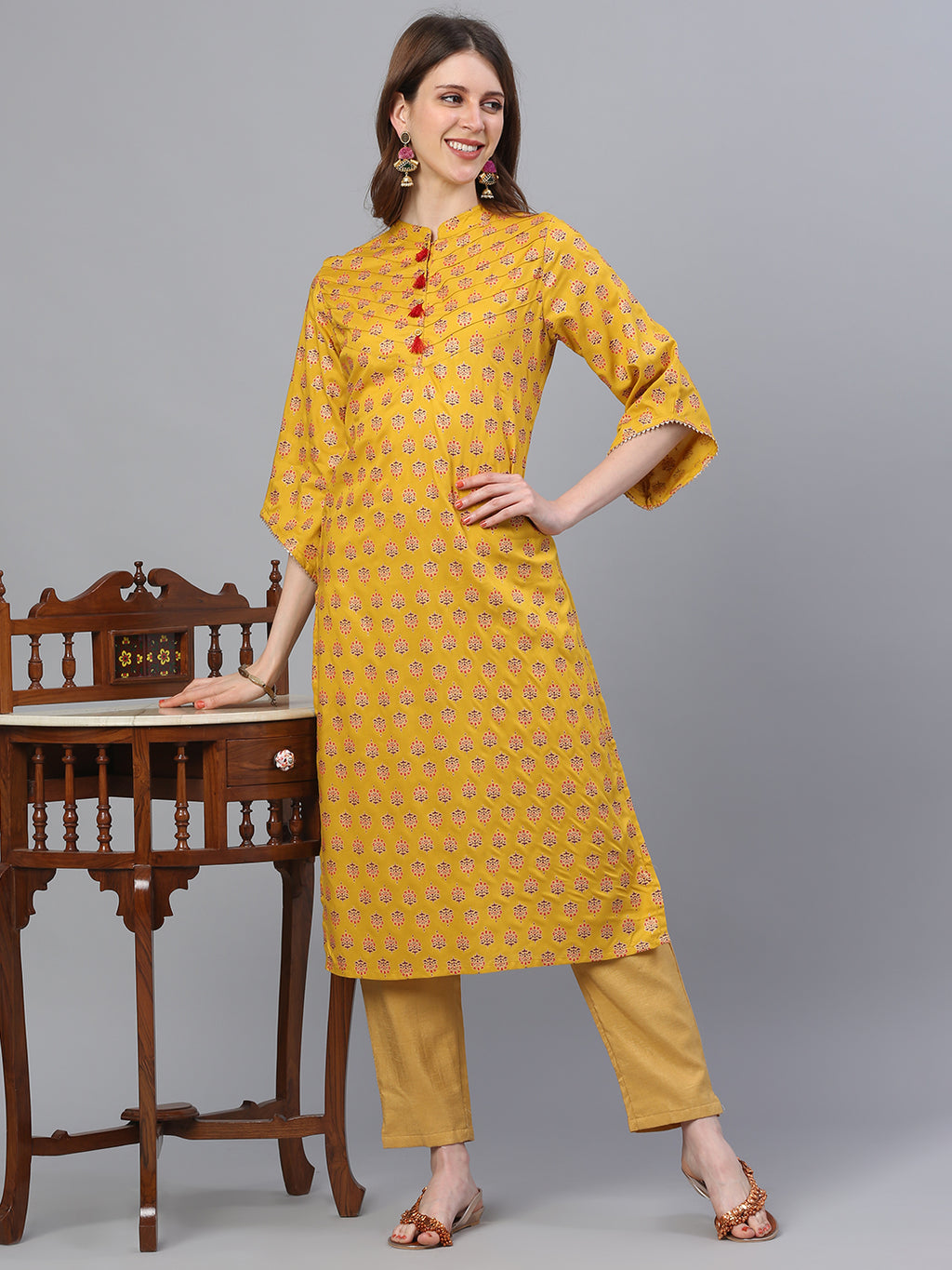 Printed Straight Kurta