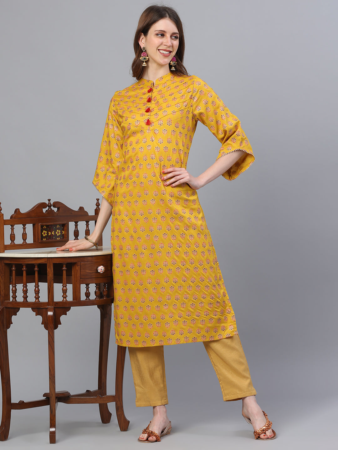 Printed Straight Kurta