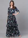 Printed Straight Dress