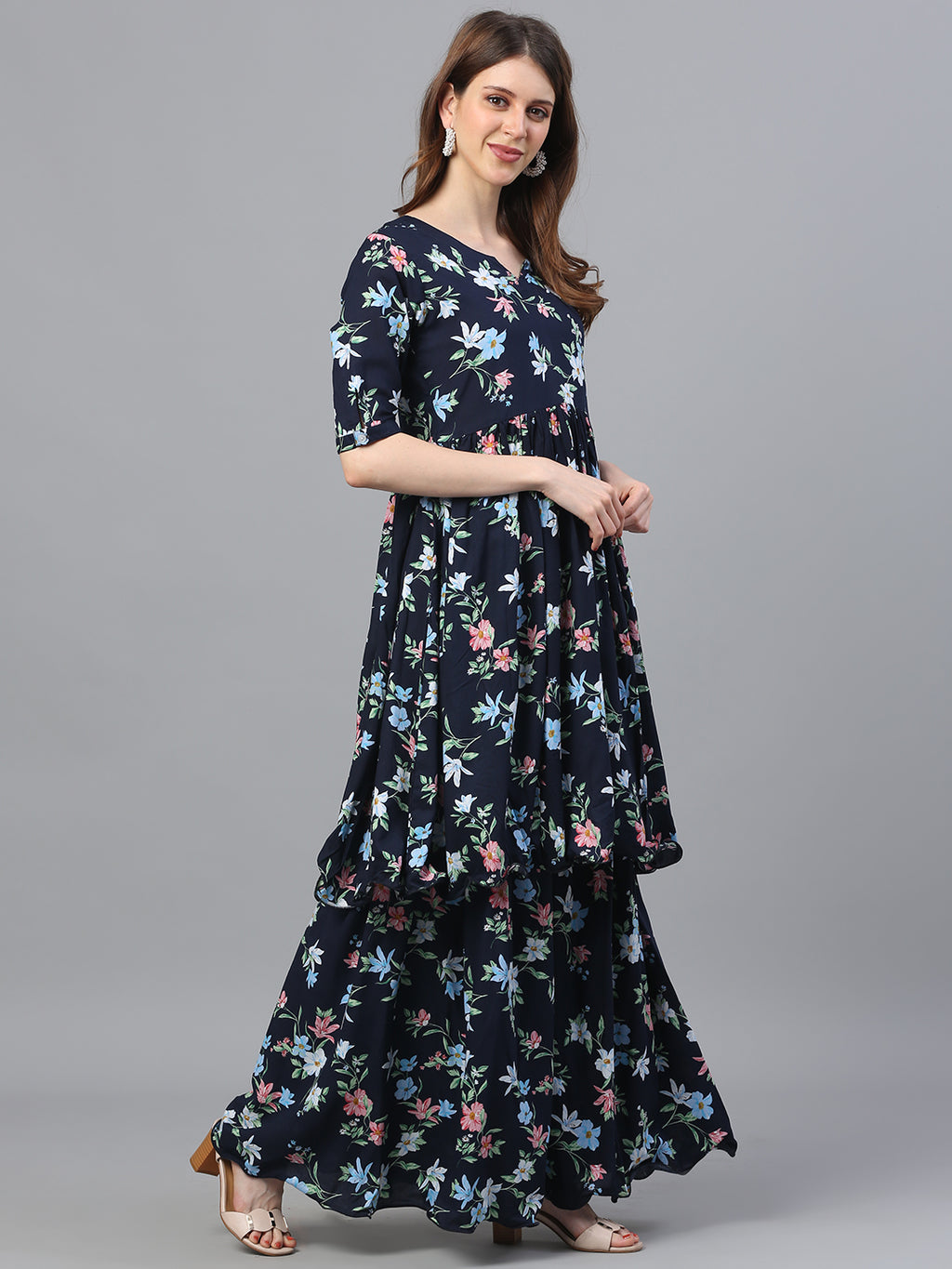 Printed Straight Dress