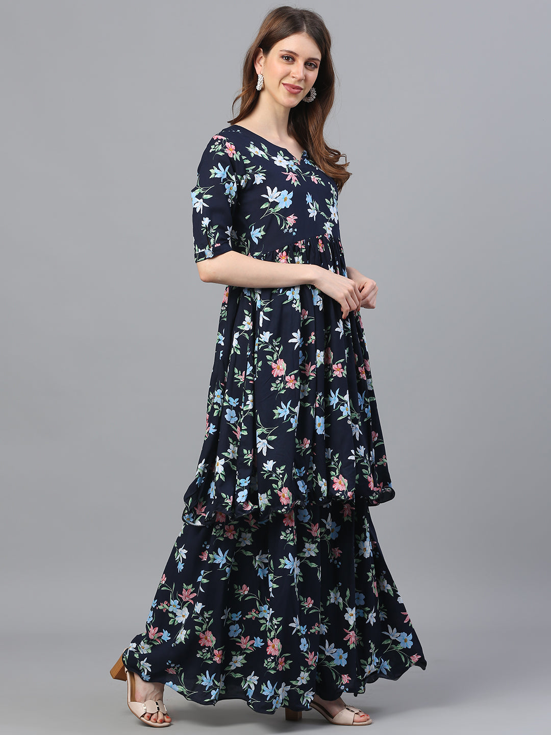 Printed Straight Dress