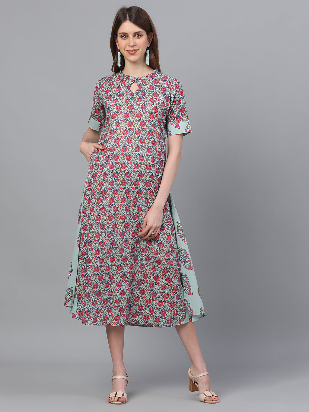 Printed Straight Dress