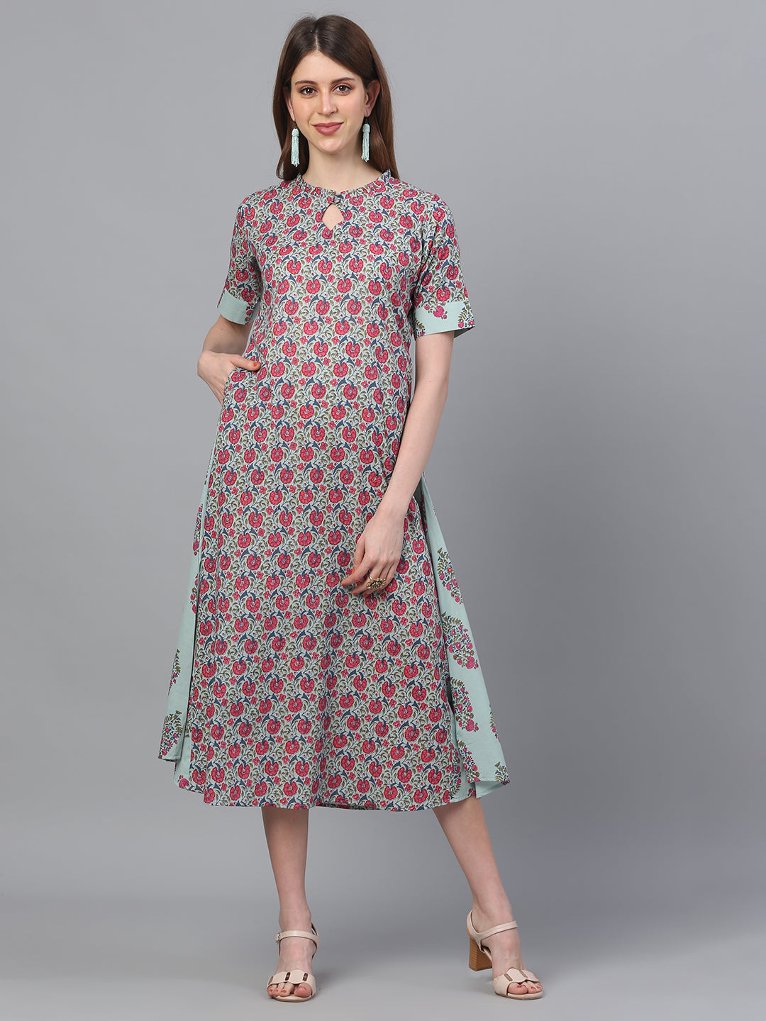 Printed Straight Dress