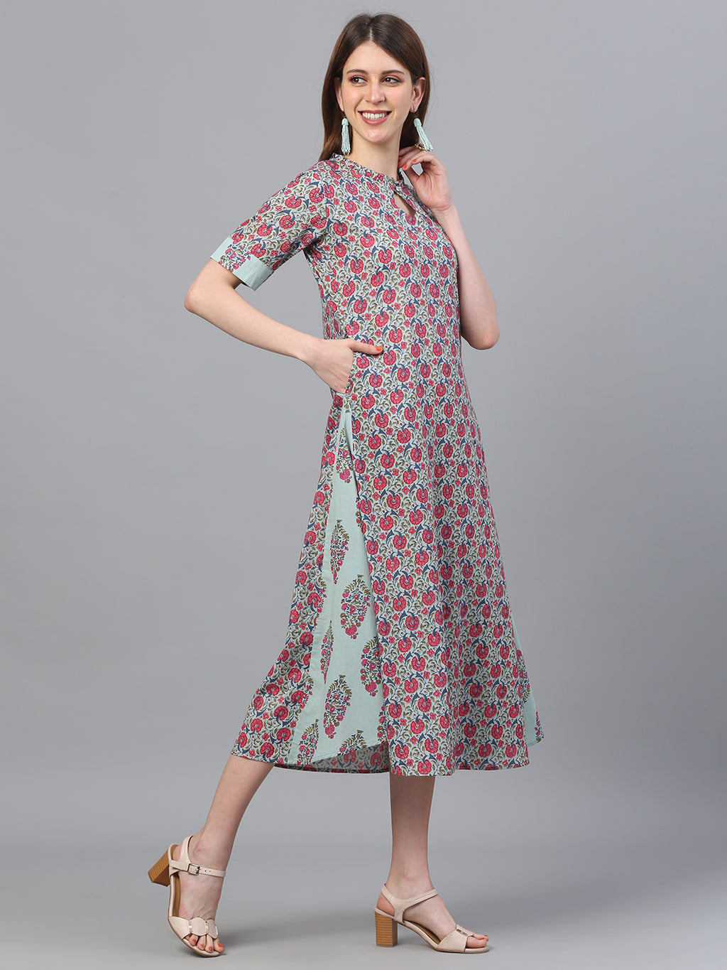 Printed Straight Dress
