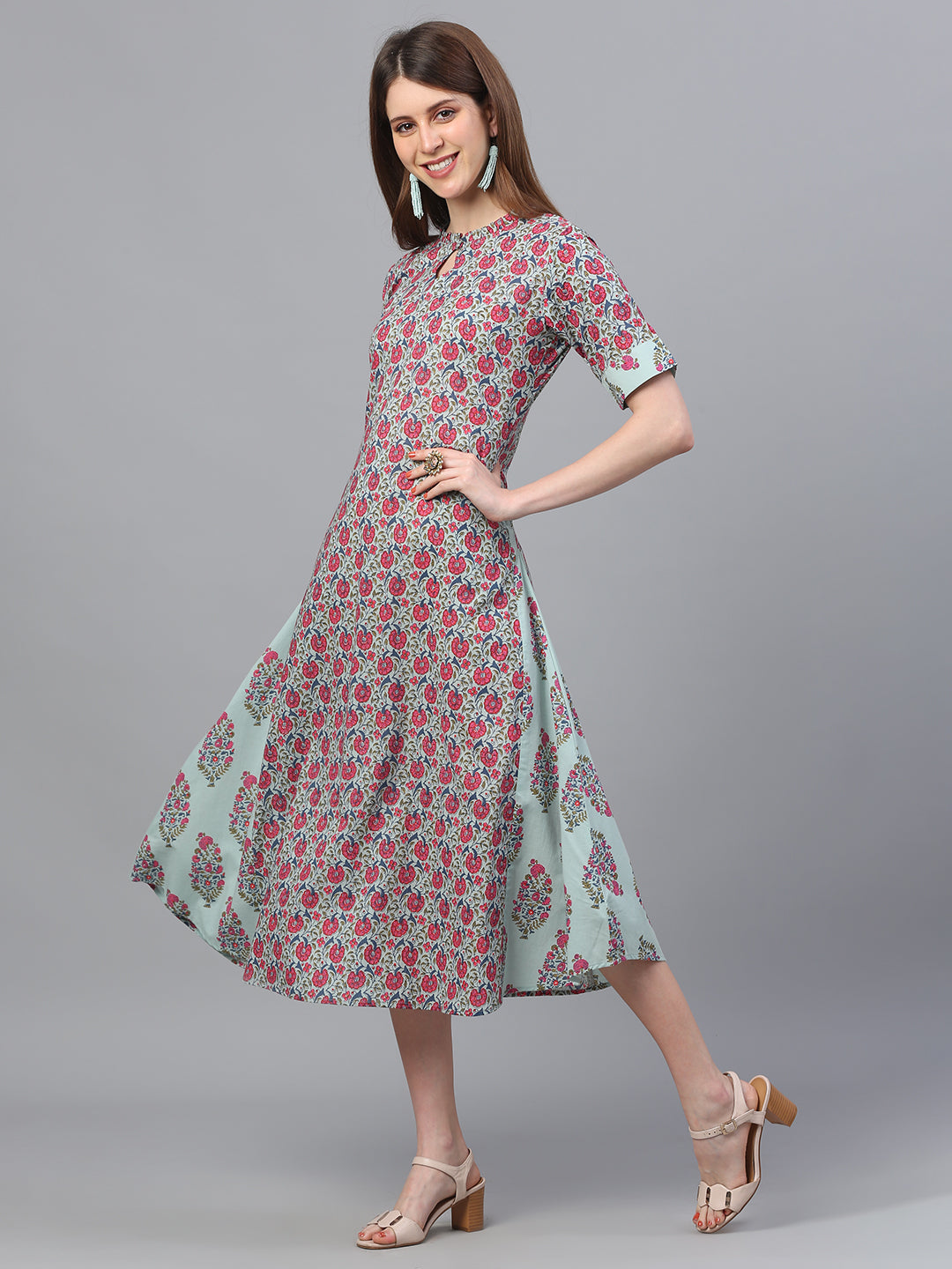Printed Straight Dress