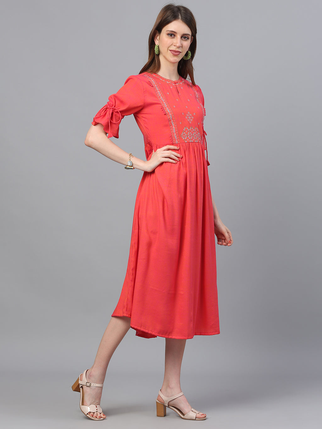 Printed Straight Dress