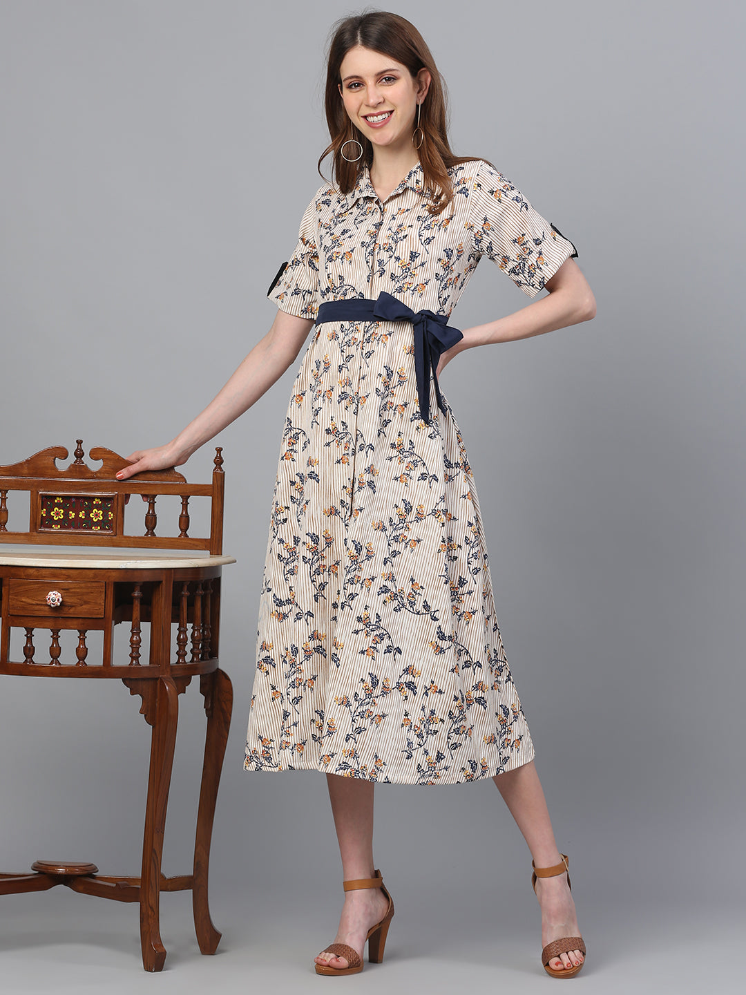 Printed Straight Dress