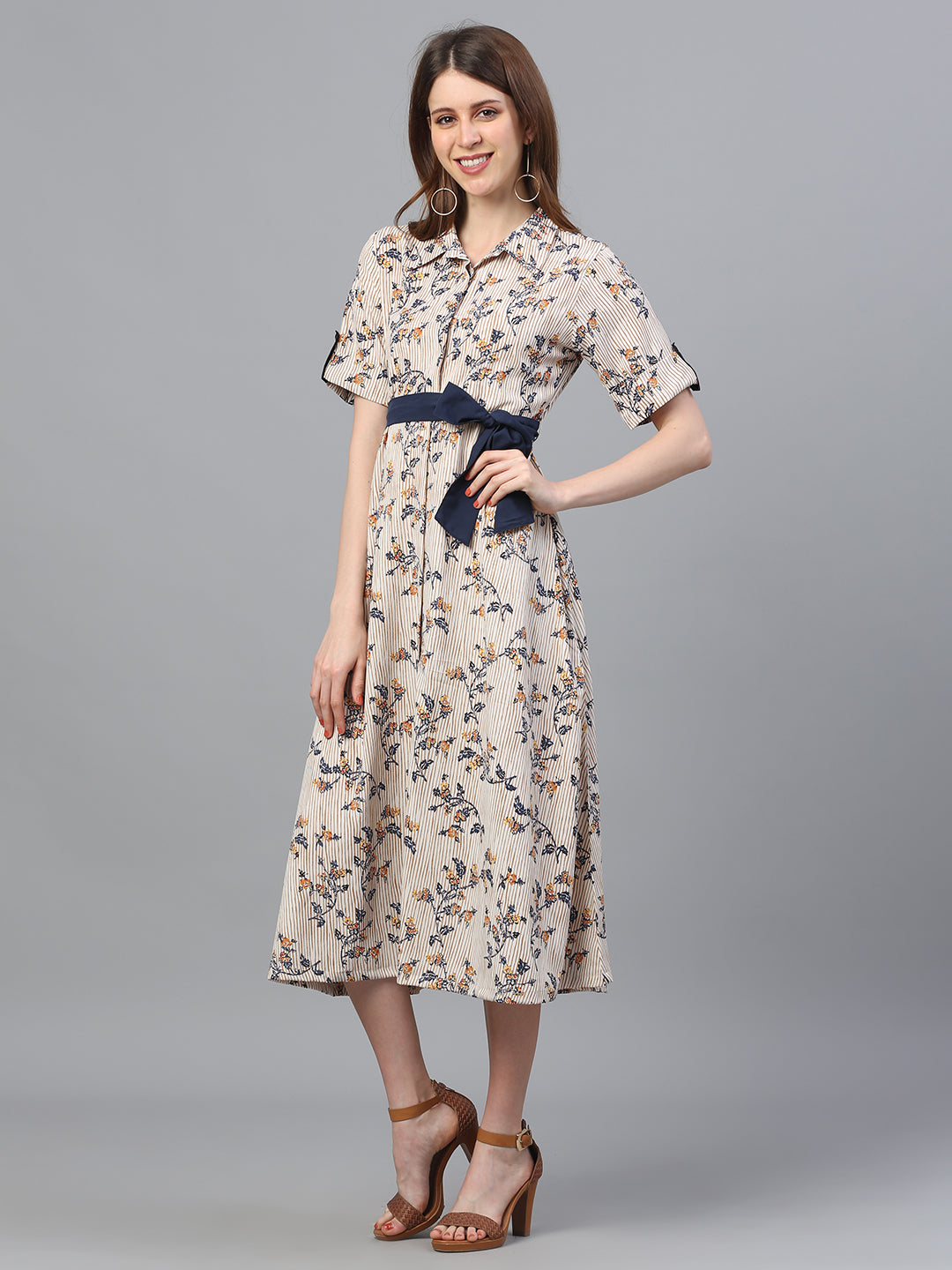 Printed Straight Dress