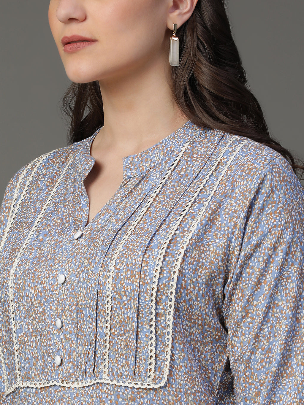 Premium Rayon Blue Women Kurta