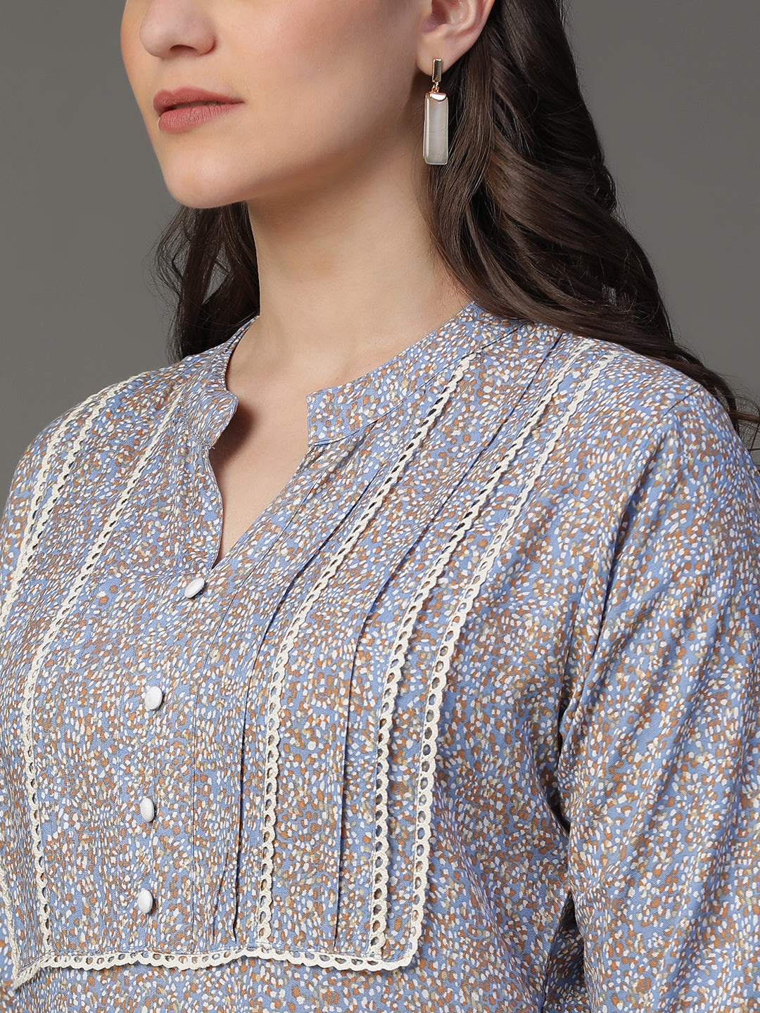 Premium Rayon Blue Women Kurta
