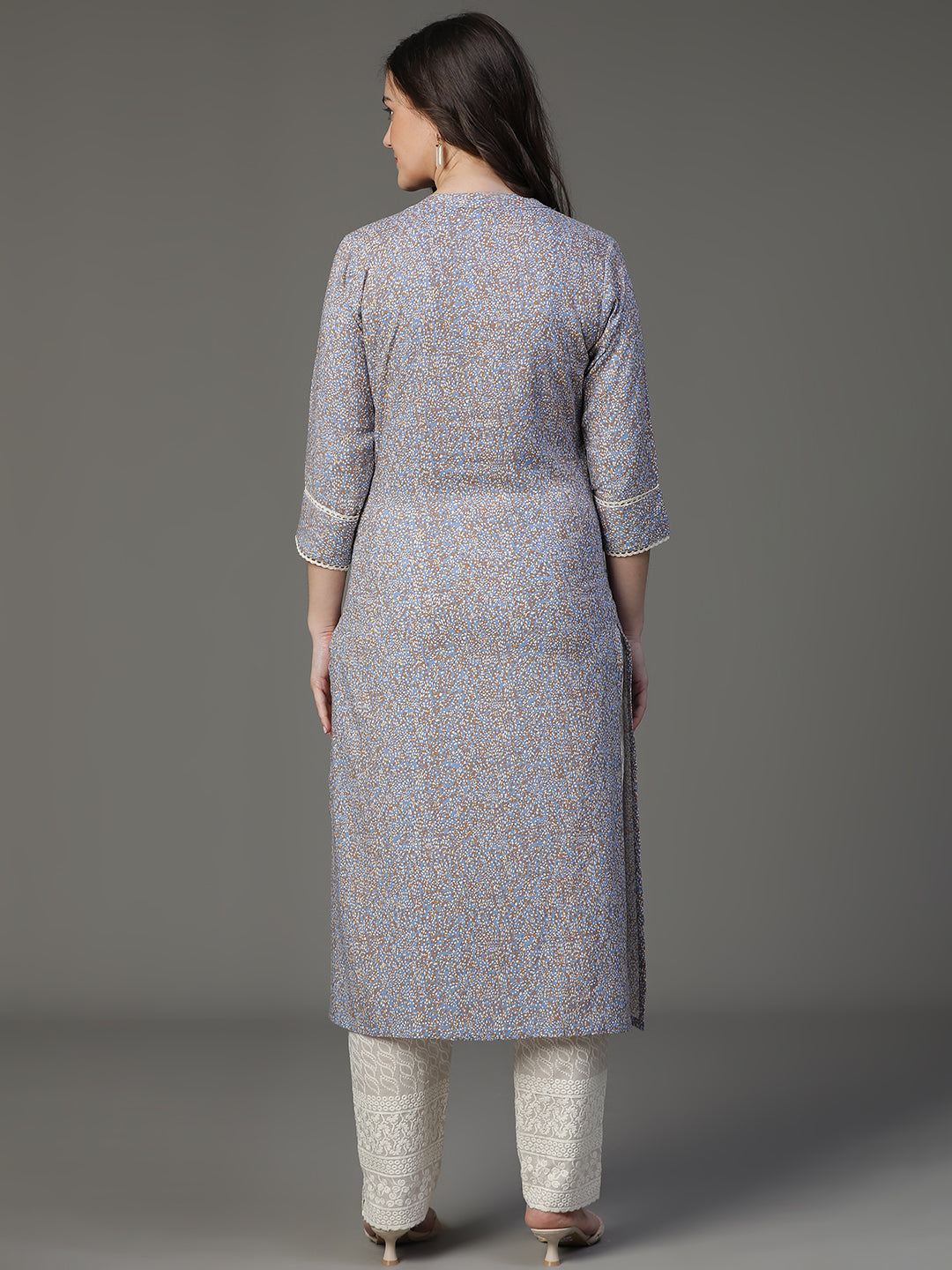 Premium Rayon Blue Women Kurta