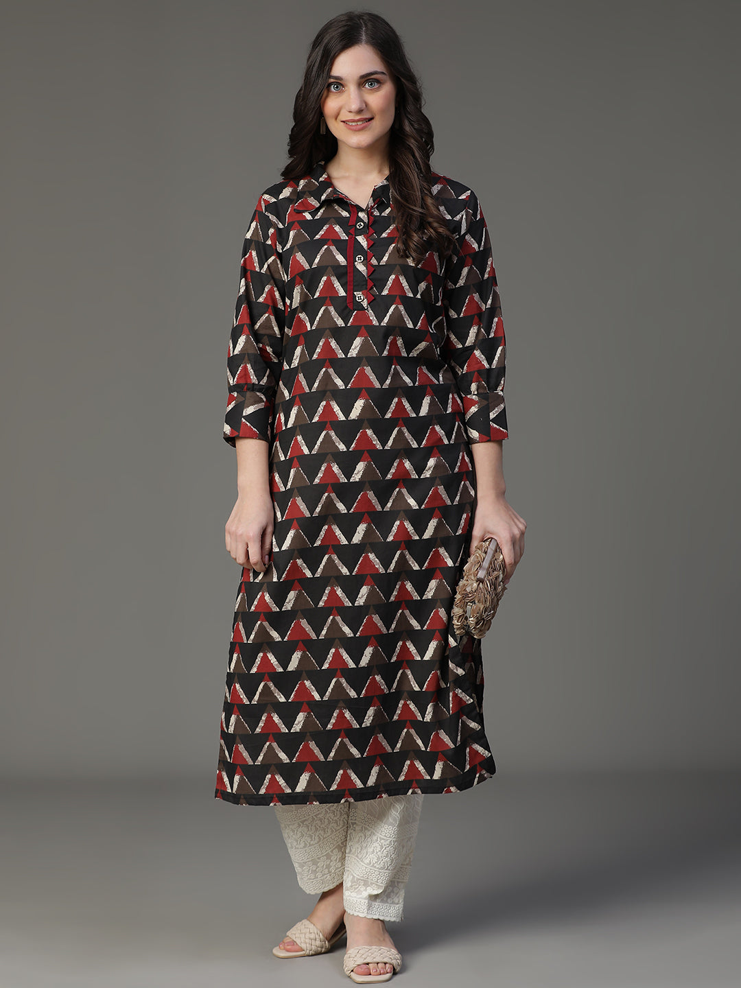 Premium Rayon Brown Women Kurta