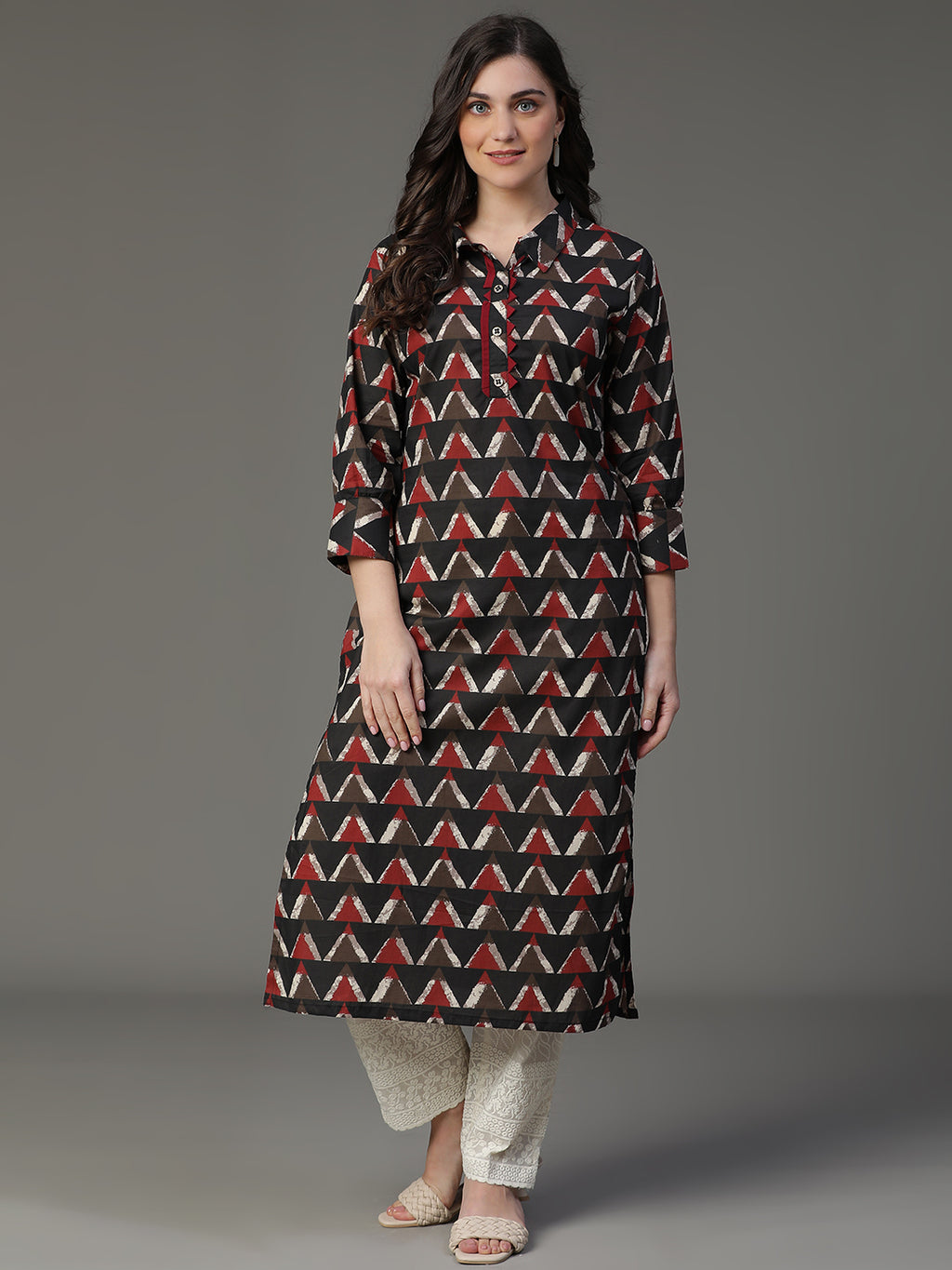 Premium Rayon Brown Women Kurta
