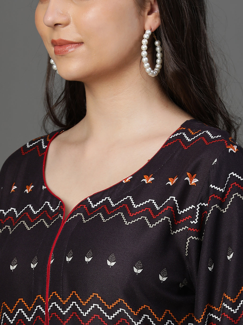 Premium Rayon Black Women Kurta