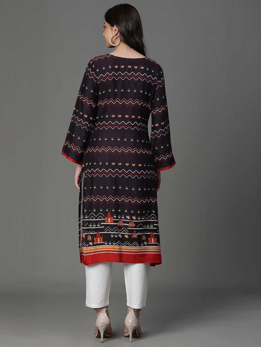 Premium Rayon Black Women Kurta