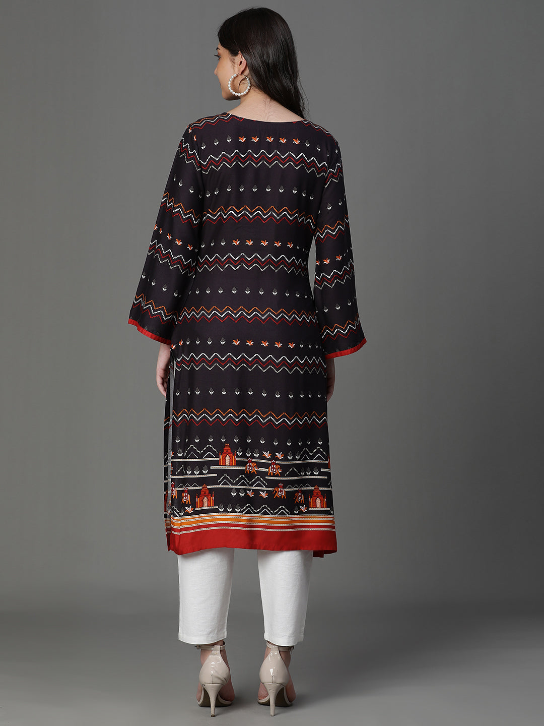 Premium Rayon Black Women Kurta