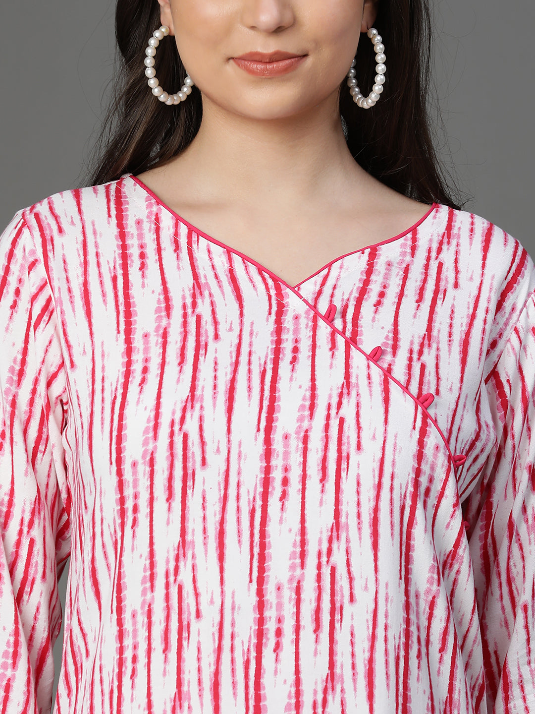 Premium Rayon Pink Women Kurta