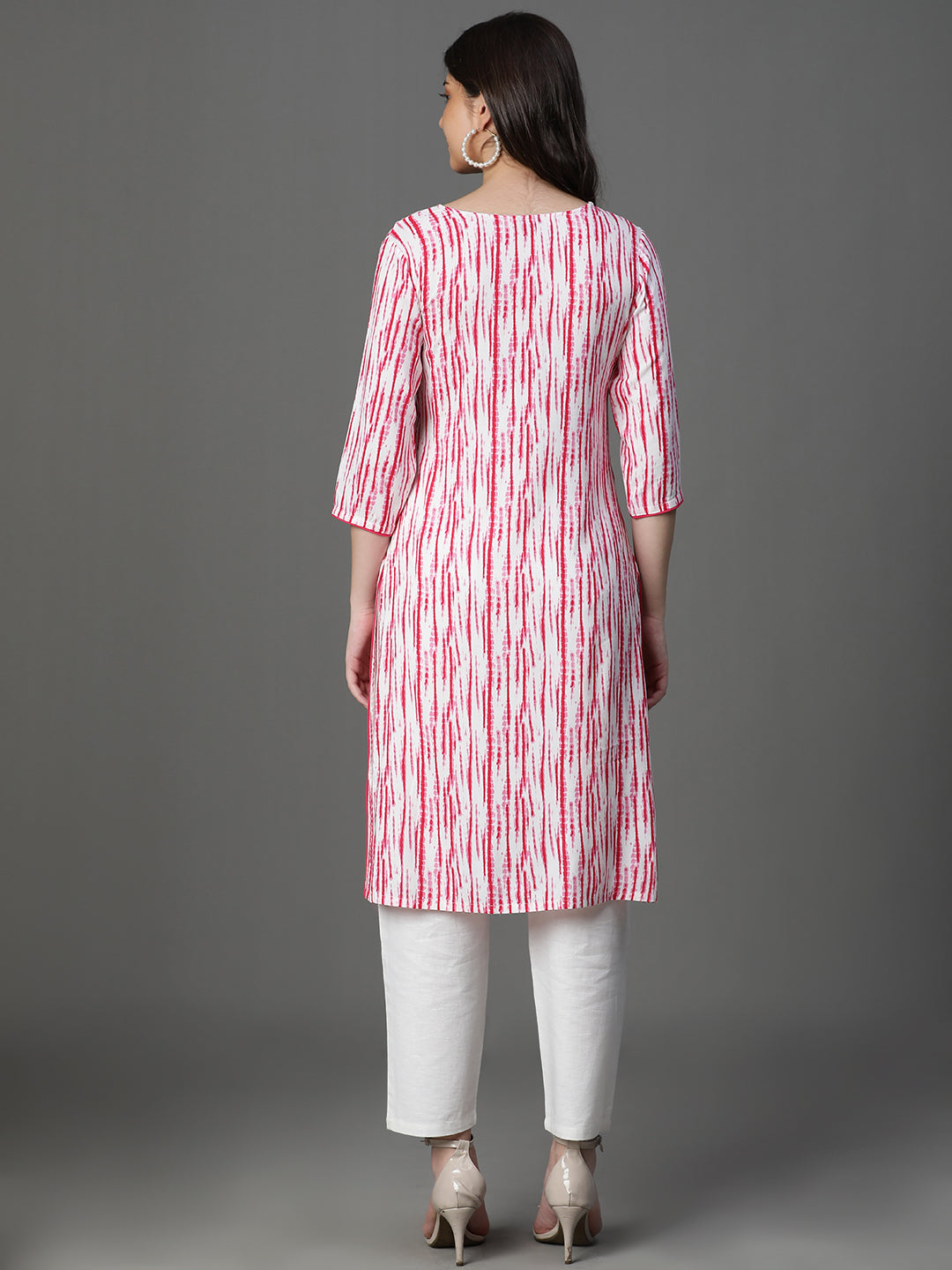 Premium Rayon Pink Women Kurta
