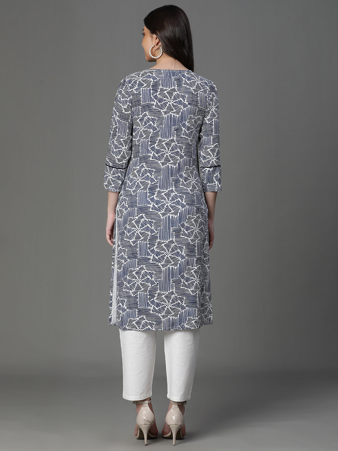 Premium Rayon Blue Women Kurta