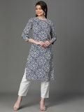 Premium Rayon Blue Women Kurta