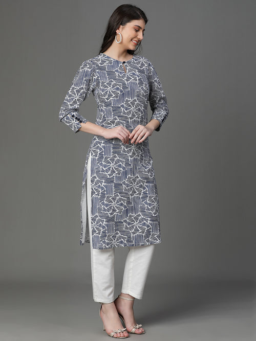 Premium Rayon Blue Women Kurta