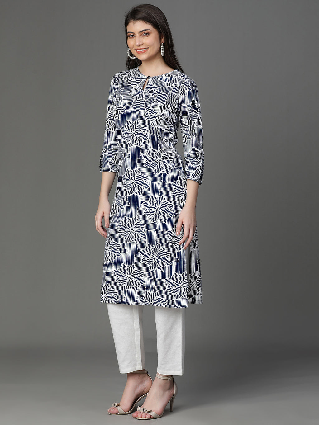 Premium Rayon Blue Women Kurta