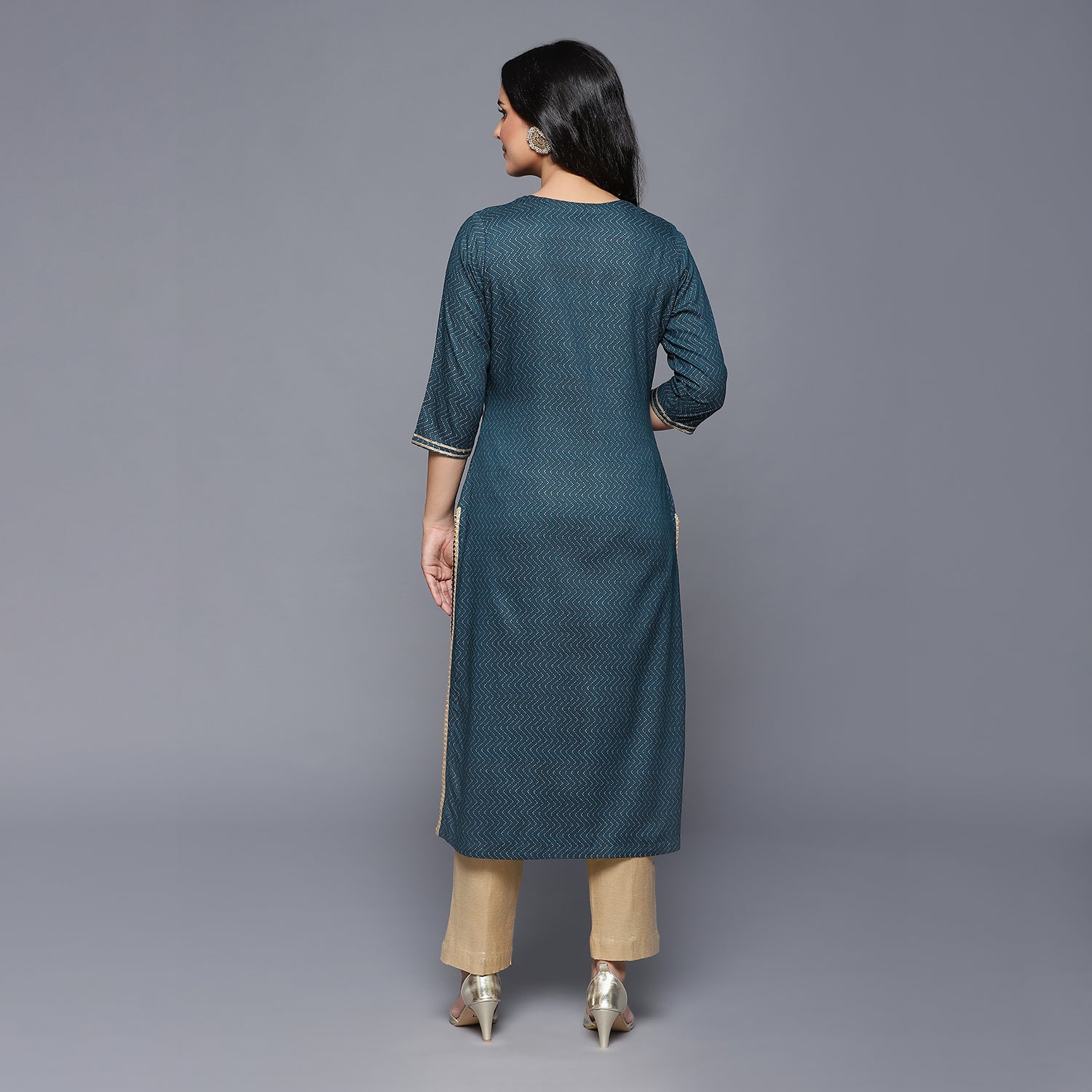 Premium Rayon Green Women Kurta
