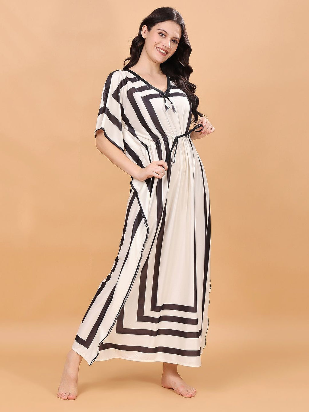 Women Printed Maxi Nightdress