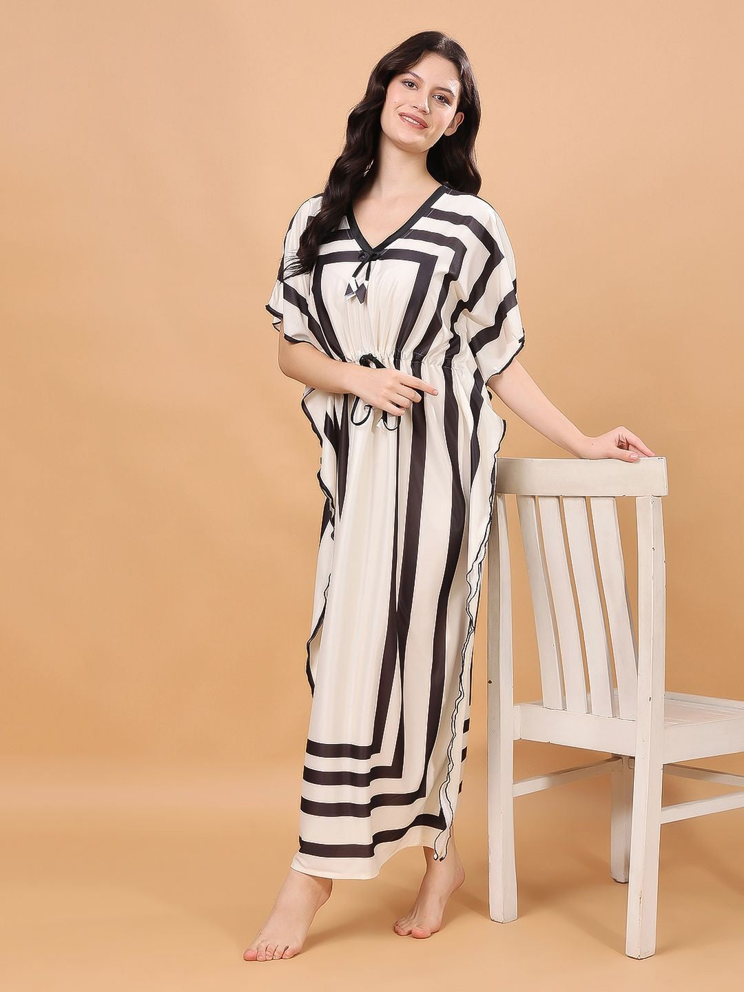 Women Printed Maxi Nightdress